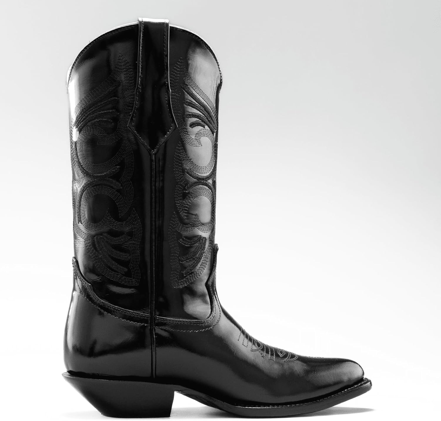 Мужские ковбойские сапоги Joe Boots 900C из натуральной кожи с хамелеоновой отделкой, J-носок, каблук 4 см Joe Exclusive, черный — фото 3