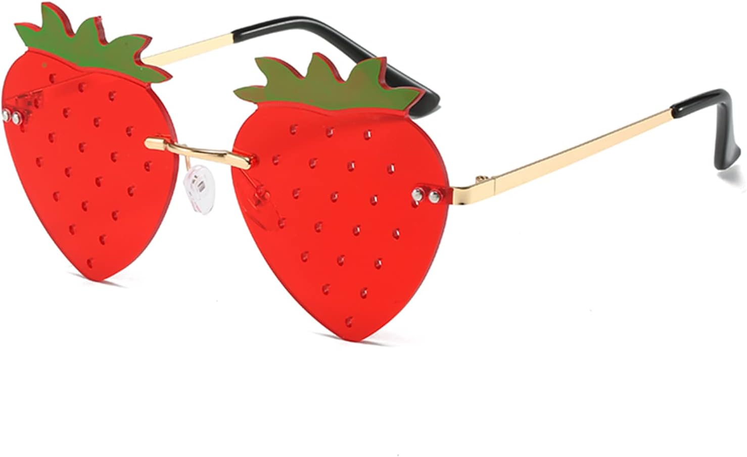 

Уникальные солнцезащитные очки YAMEIZE в форме клубники — стильные и милые — для женщин и мужчин, для фестивалей, вечеринок, рейвов, Хэллоуина и Рождества. Разноцветные очки, Gold Red