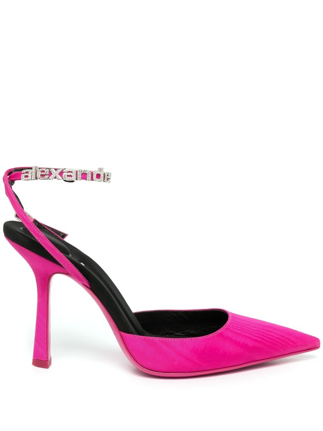 

Alexander Wang Delphine 105mm logo-strap pumps, розовый
