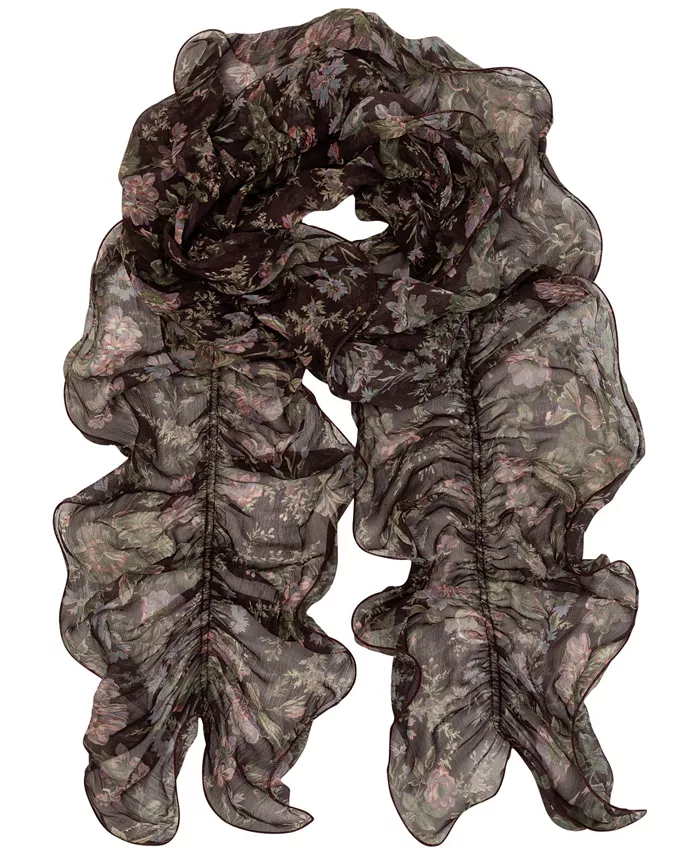 

Шарф Fall Floral Ruffle Wrap Lauren Ralph Lauren, красный