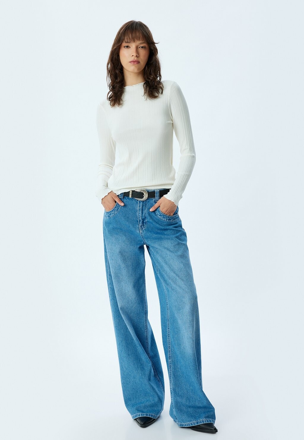 

Блуза Koton, молочный