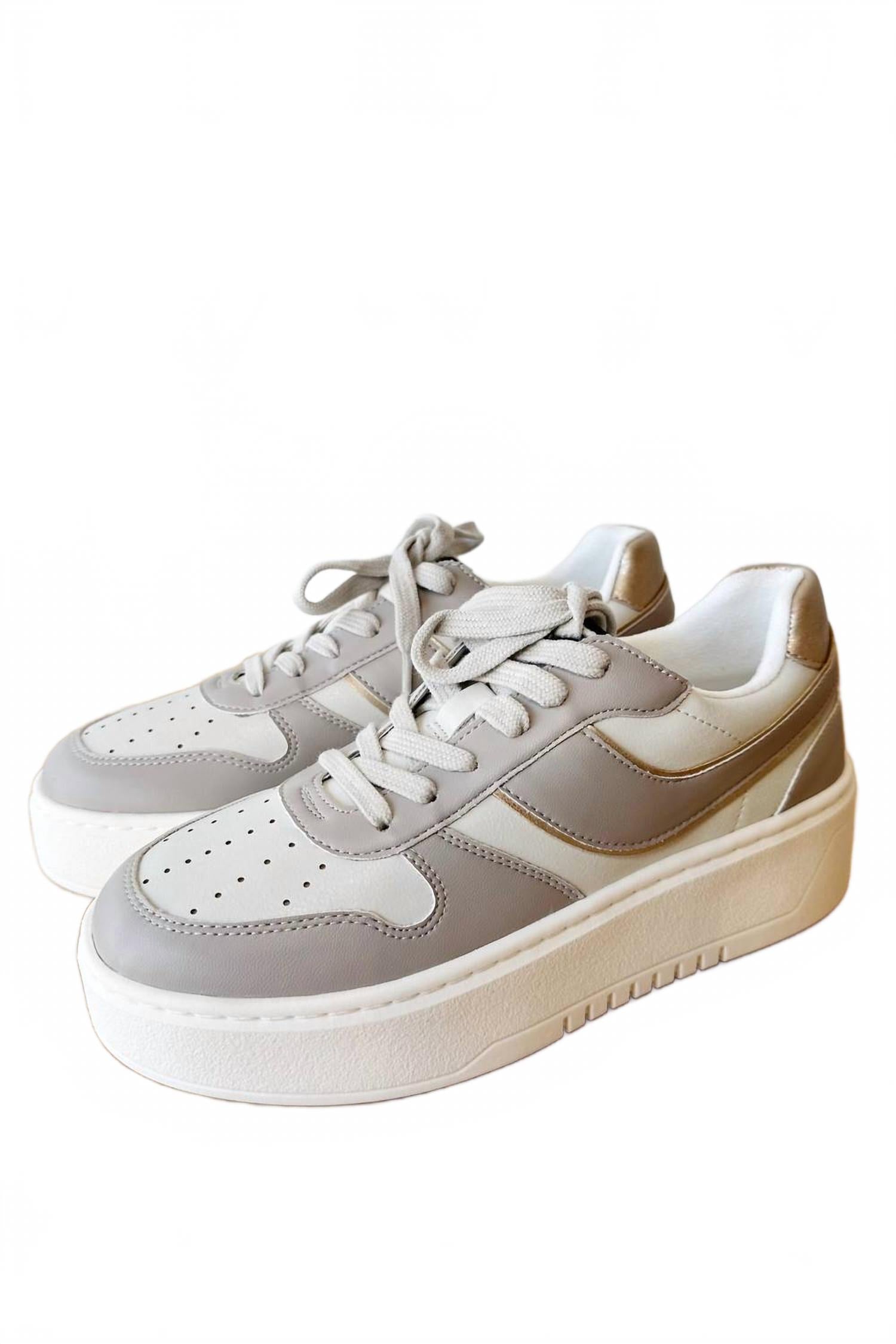 Женские атласные платформенные кроссовки в норке SHU SHOP, Mink