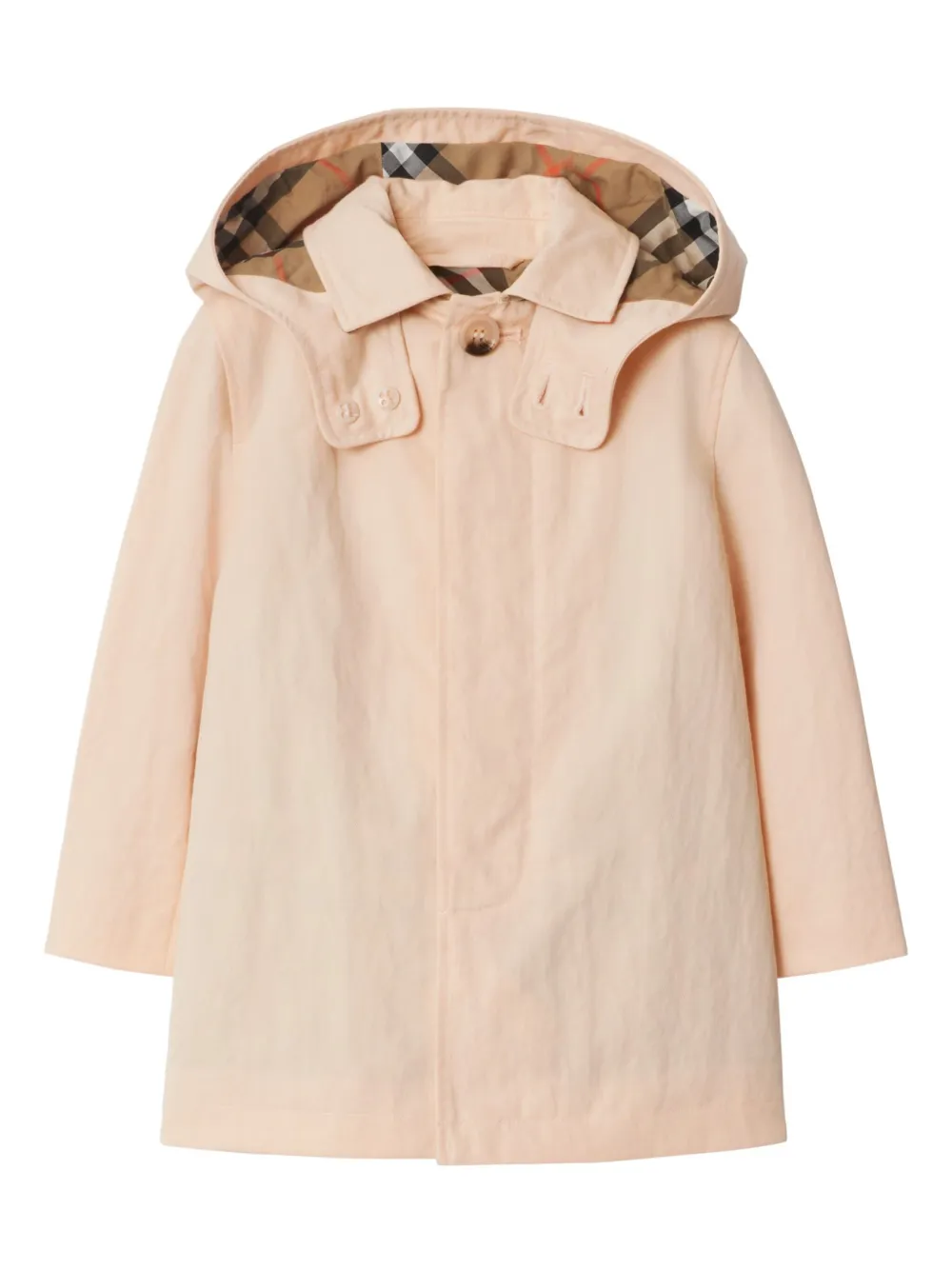 

Пальто на пуговицах BURBERRY KIDS, розовый