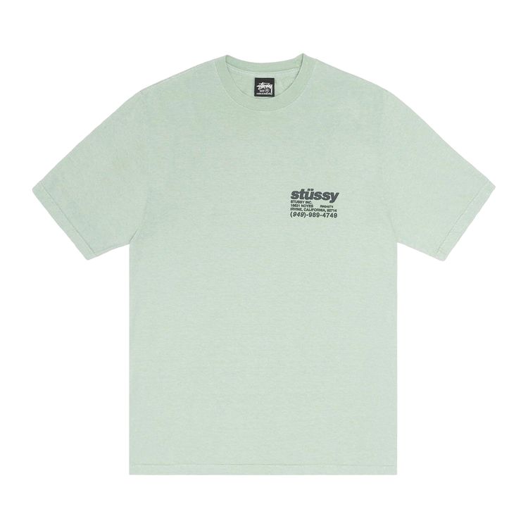 

Футболка Stussy Pigment Dyed DNA Tee Granite, зеленый