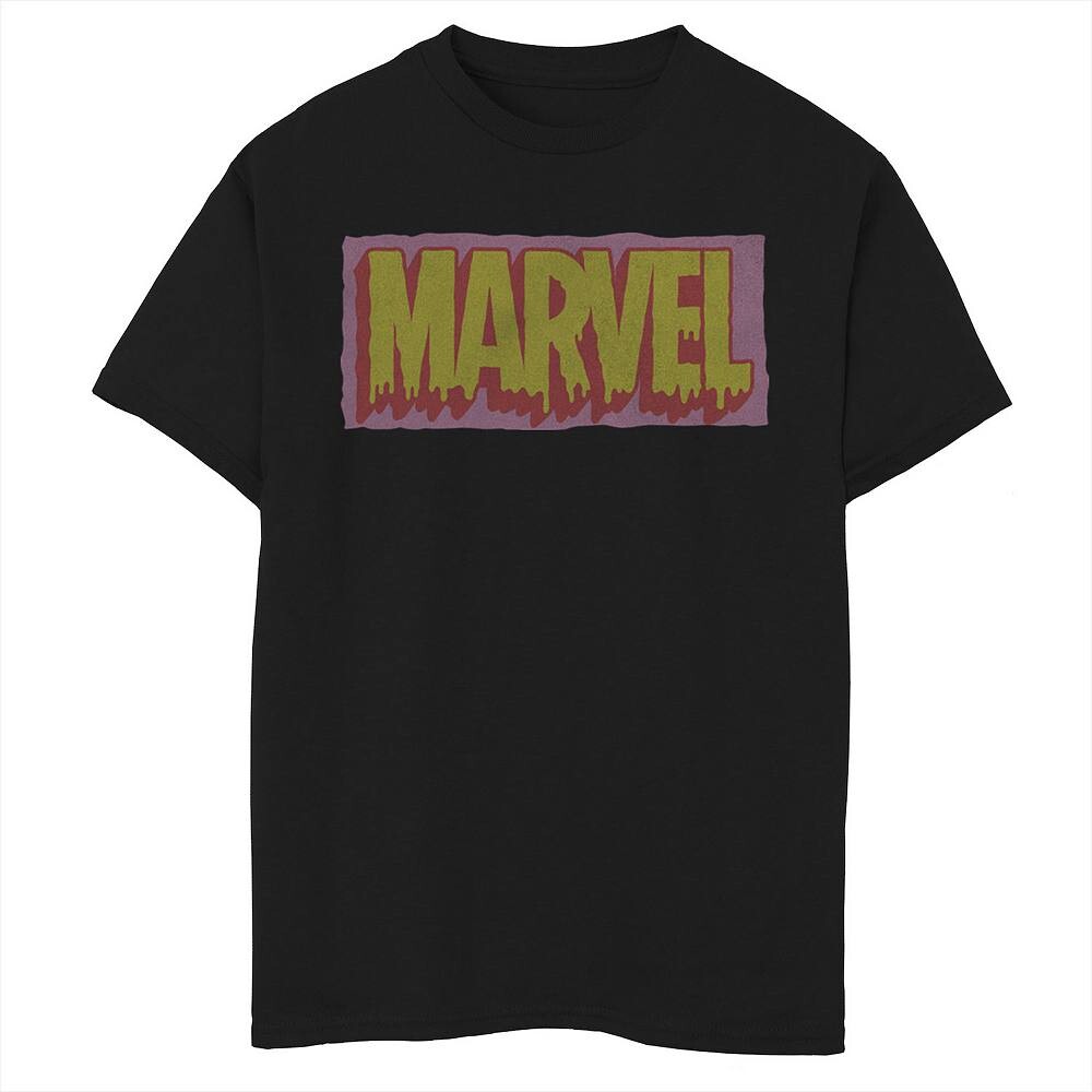 

Футболка с логотипом Marvel Paint Drip для мальчиков 8–20 лет, черный
