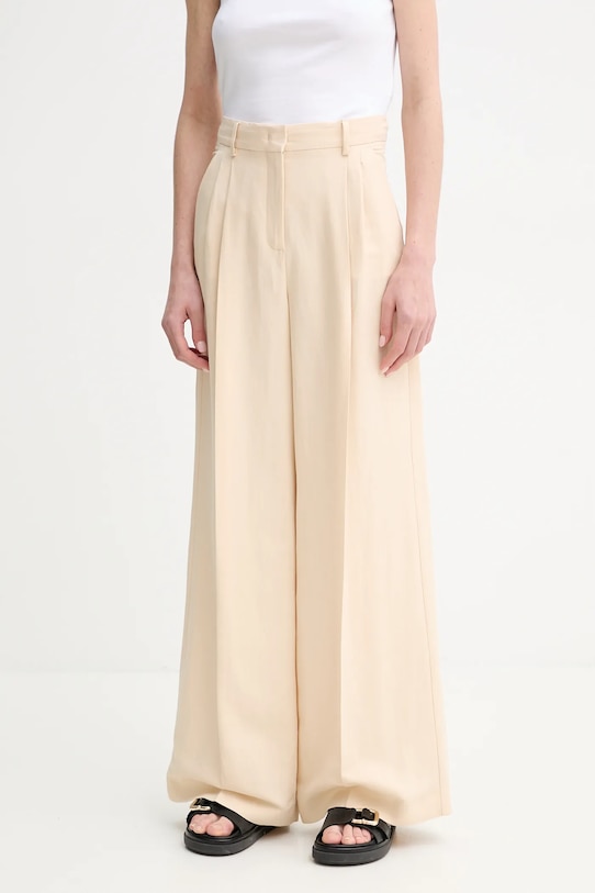 

Брюки с добавлением льна Weekend Max Mara, бежевый