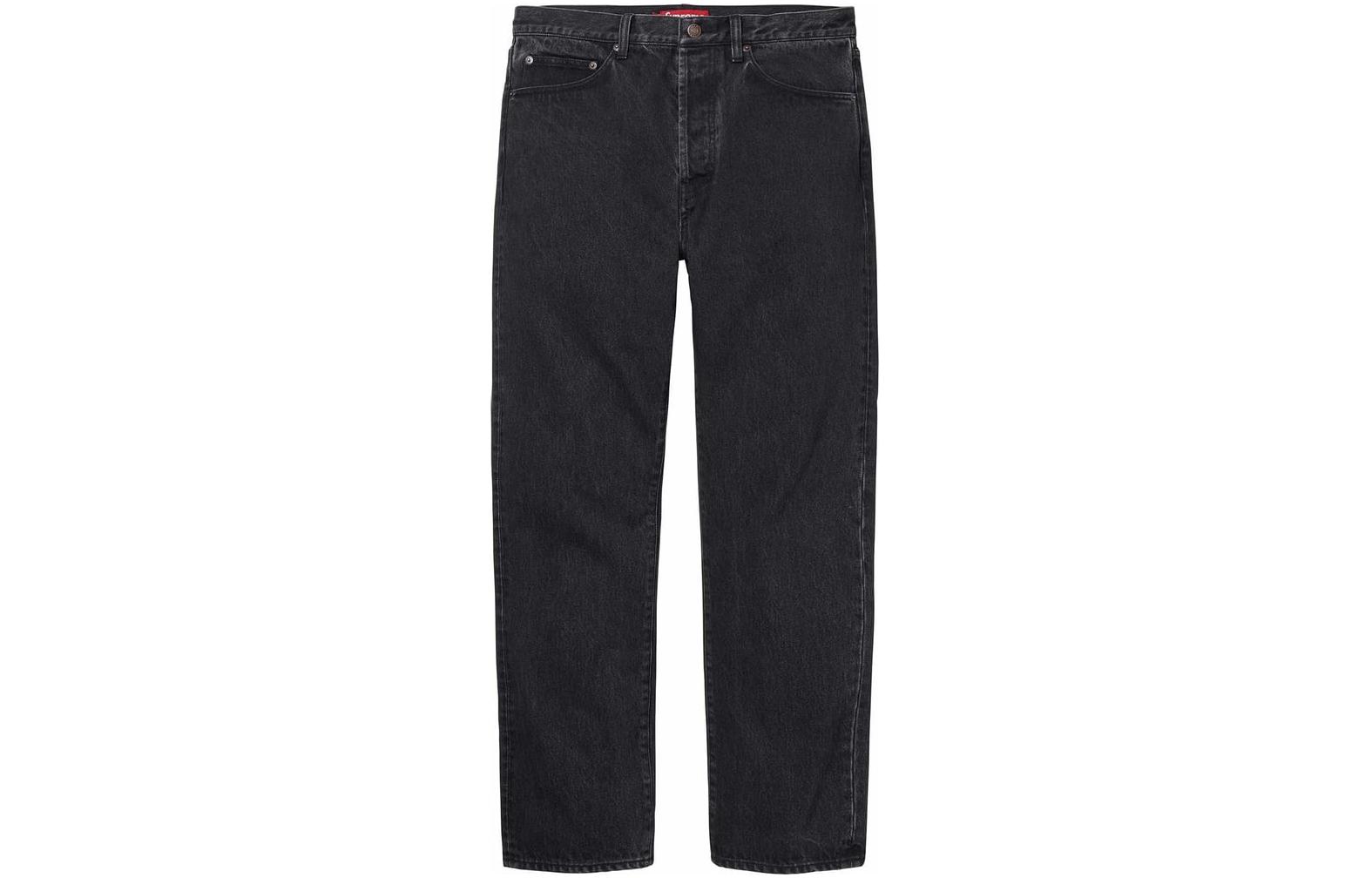 

Джинсы Stone Washed Slim Selvedge, весна-лето 2024 Supreme, Washed Black/Washed Black