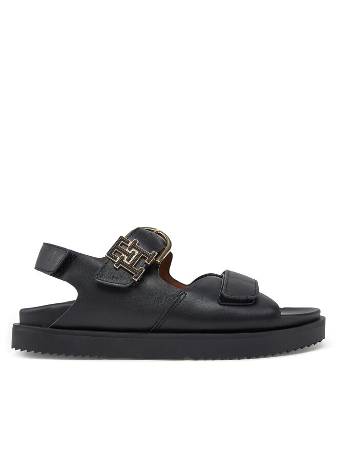 Сандалии Tommy Hilfiger Leather Sporty Sandal FW0FW08799, черный