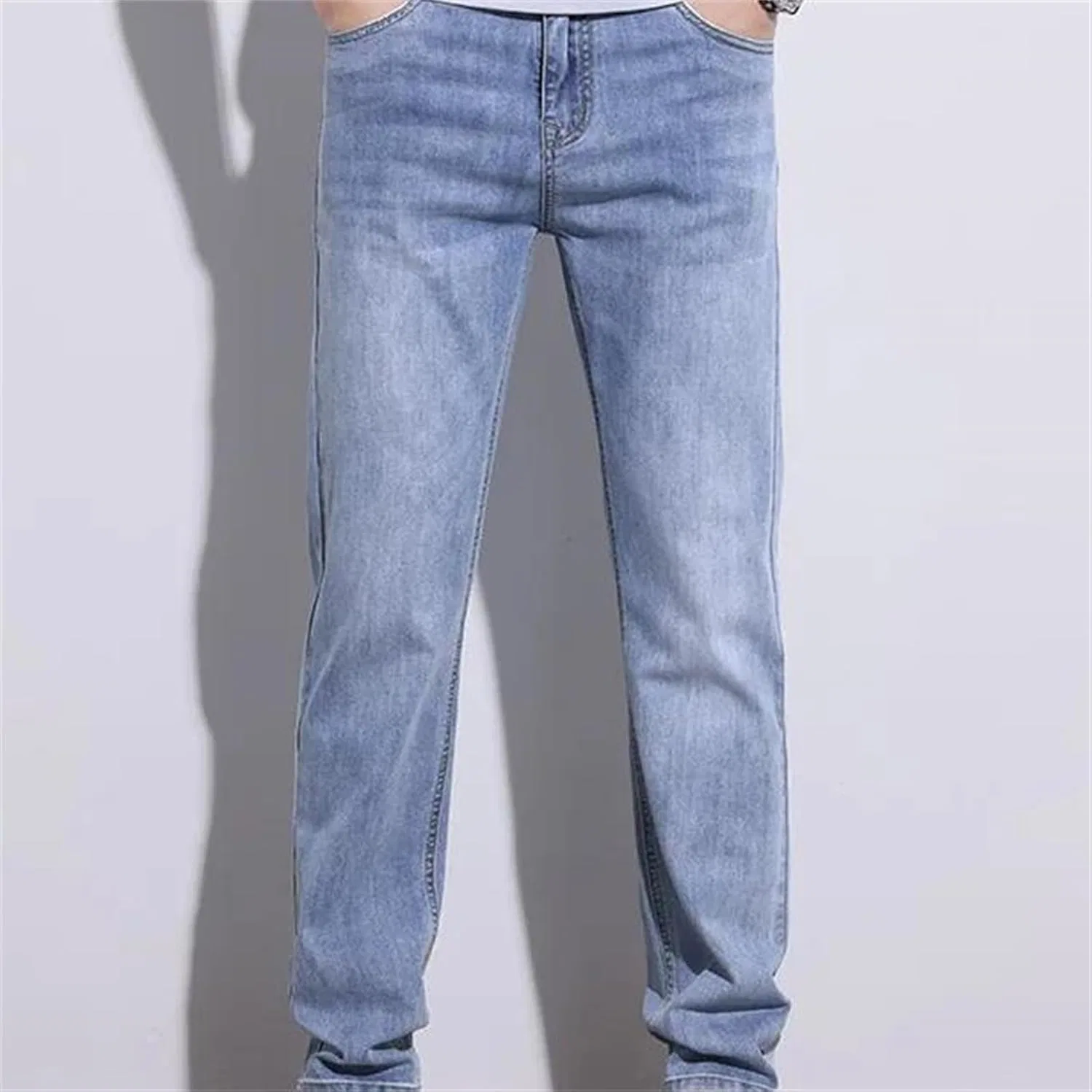 Джинсы Slim Straight, Серый9 — фото 4