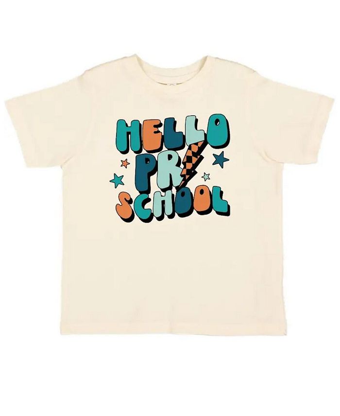 

Футболка с коротким рукавом для мальчиков Hello Preschool - для малышей и детей постарше Sweet Wink, коричневый/бежевый