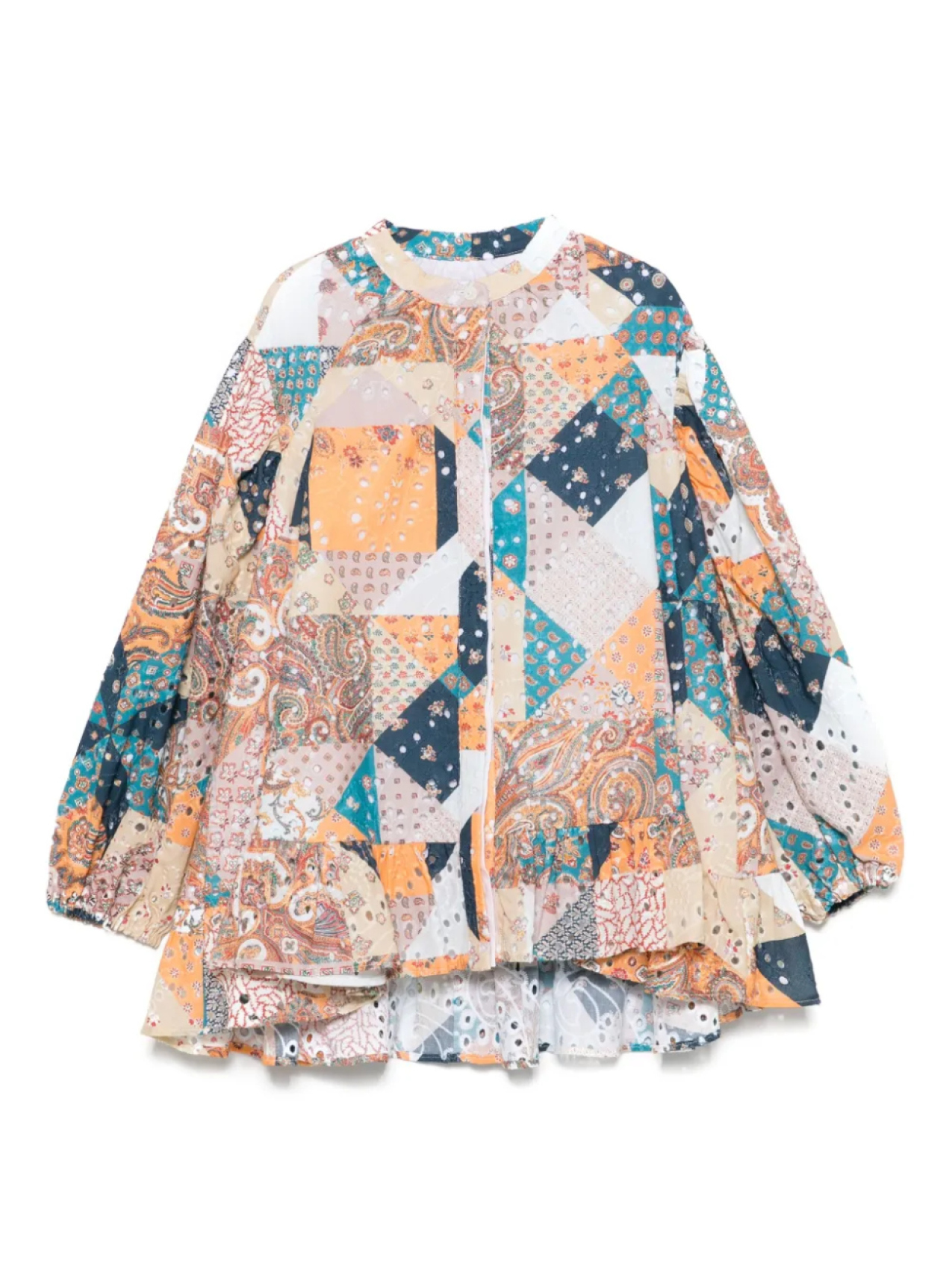 

Блузка в технике пэчворк ETRO KIDS, синий