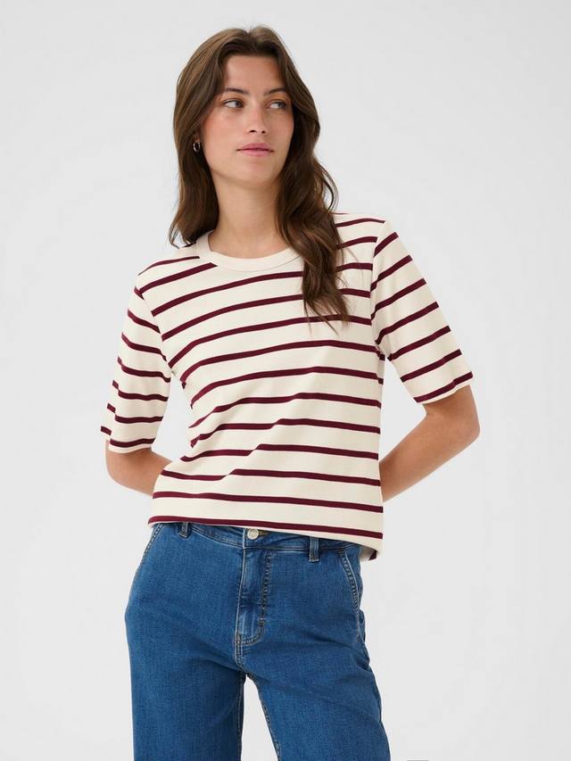 

Футболка Ratana с коротким рукавом и круглым вырезом из хлопка в полоску Part Two