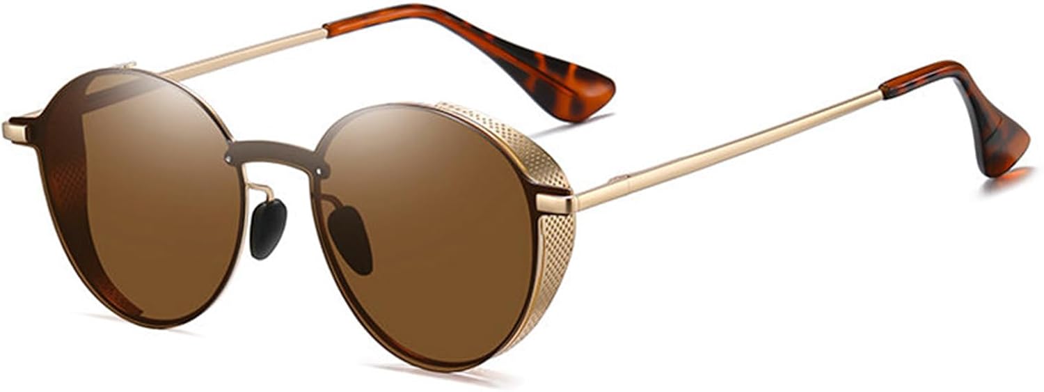 

Солнцезащитные очки COTIA в стиле ретро, ​​круглые, круглые, для мужчин и женщин, поляризованные, с металлической оправой, модный панк-дизайн, классические солнцезащитные очки, Tea