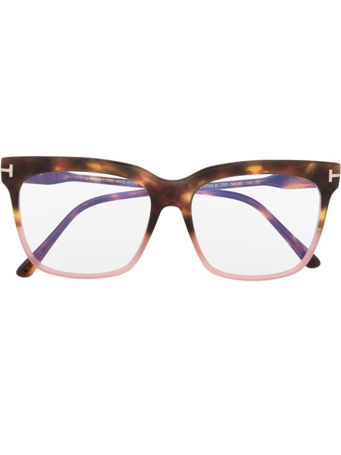 

TOM FORD Eyewear очки трапециевидной формы, коричневый