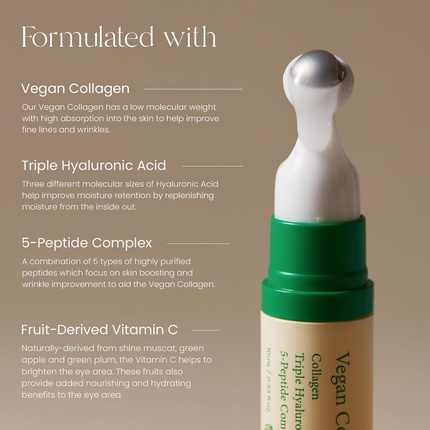 Сыворотка для кожи вокруг глаз AXIS-Y Vegan Collagen, 10 мл — фото 2