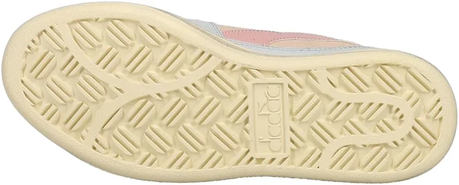 Мужские кроссовки Diadora Mi Basket Low с шнуровкой, повседневные - серые с оранжевым, серый — фото 2