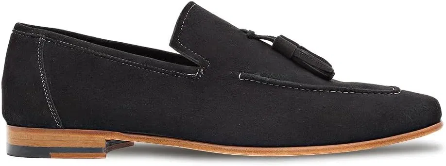 Лоферы замшевые Mezlan Tassel Loafer, черный