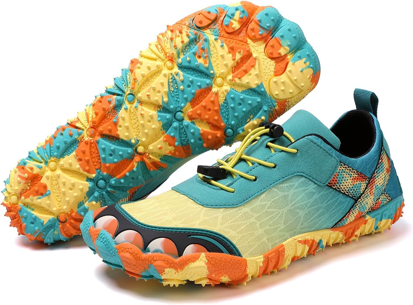 

Кроссовки для ходьбы Kubbon для мужчин и женщин, быстросохнущие, здоровые, противоскользящие, для походов, пляжа, легкие, с широкой передней частью, для трейл-раннинга и прогулок, желтый