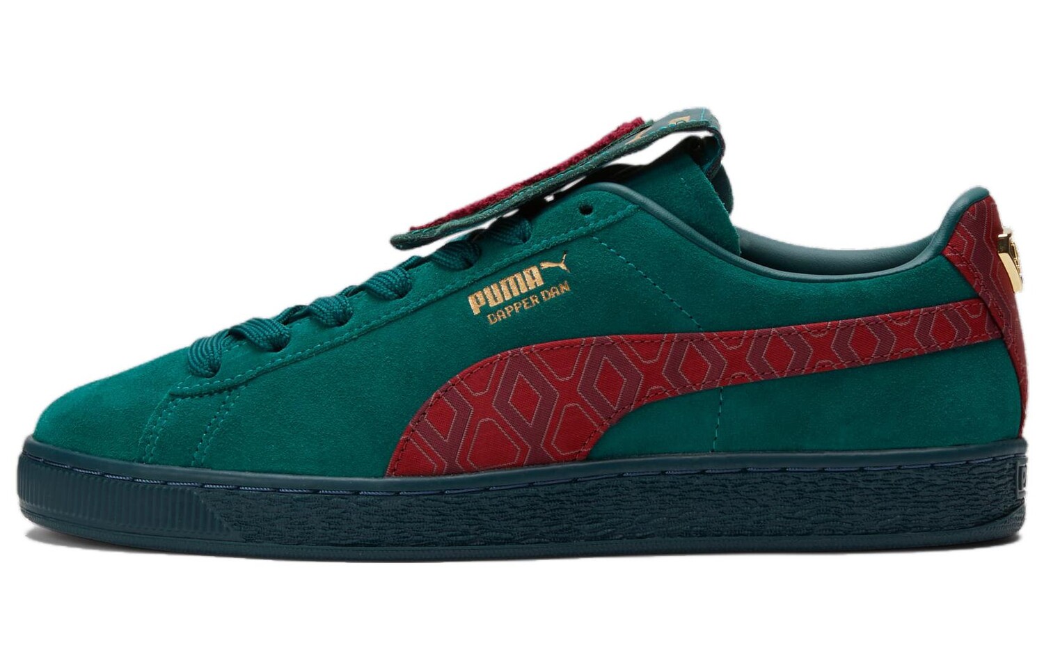 Кроссовки Puma Dapper Dan X Suede 'Jacquard Print - Varsity Green'