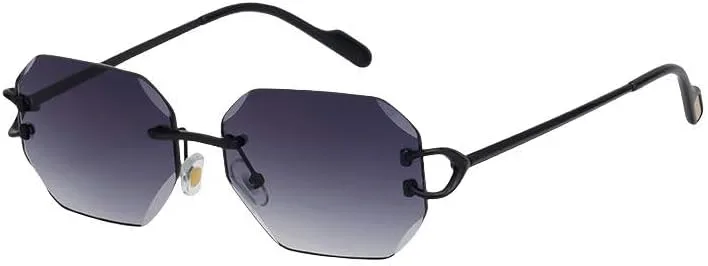 

Винтажные солнцезащитные очки, солнцезащитные очки без оправы, солнцезащитные очки с алмазной огранкой, персонализированные модные солнцезащитные очки Haklxyg, C4