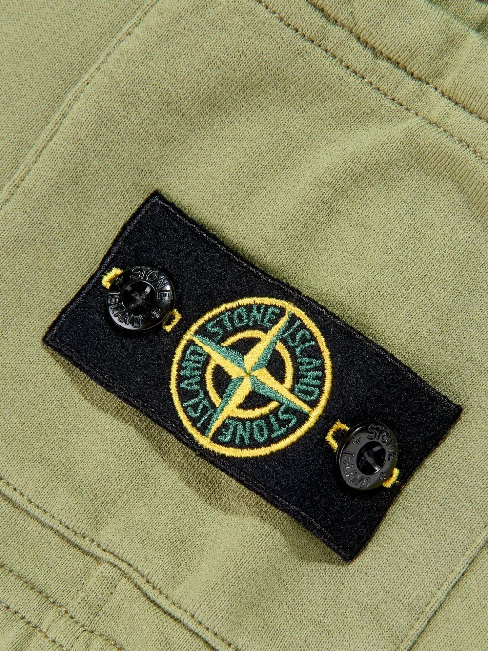 Шорты с логотипом Stone Island Junior, зеленый — фото 4