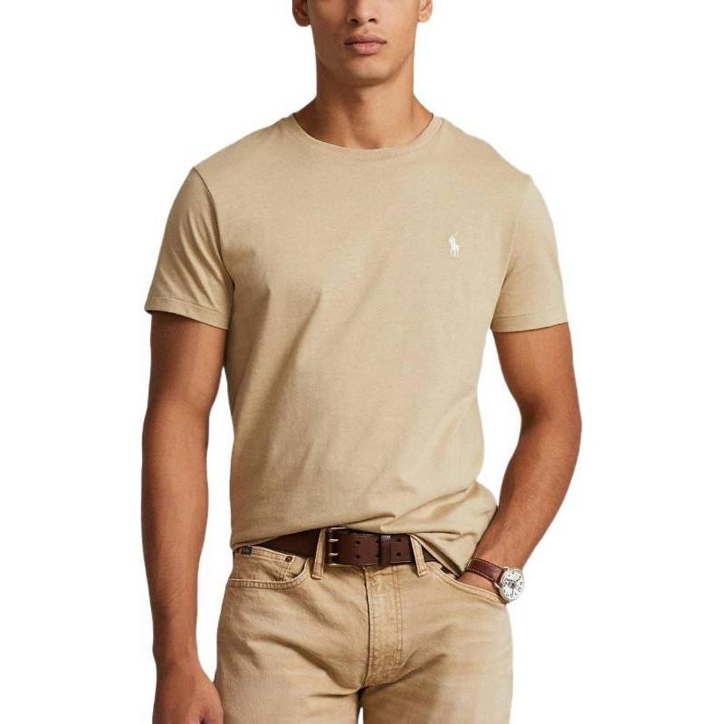 Детская поло футболка из хлопка Polo Ralph Lauren, Светлая умбра — фото 4