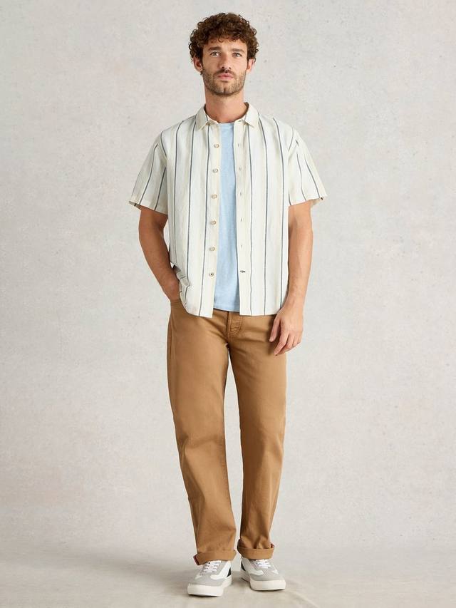 

Рубашка Keswick Linen Regular Fit в полоску White Stuff, Grey/Multi