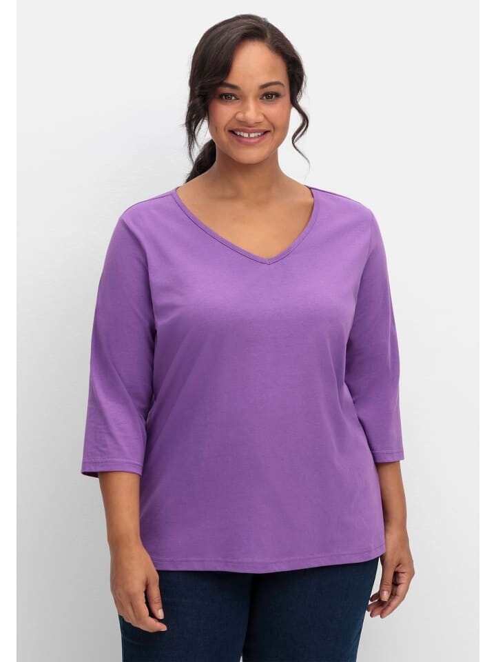 

Футболка sheego Shirt, фиолетовый