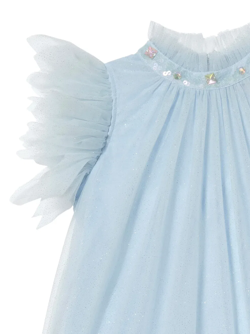 Платье из блестящего тюля «Далия» Tutu Du Monde, синий — фото 3