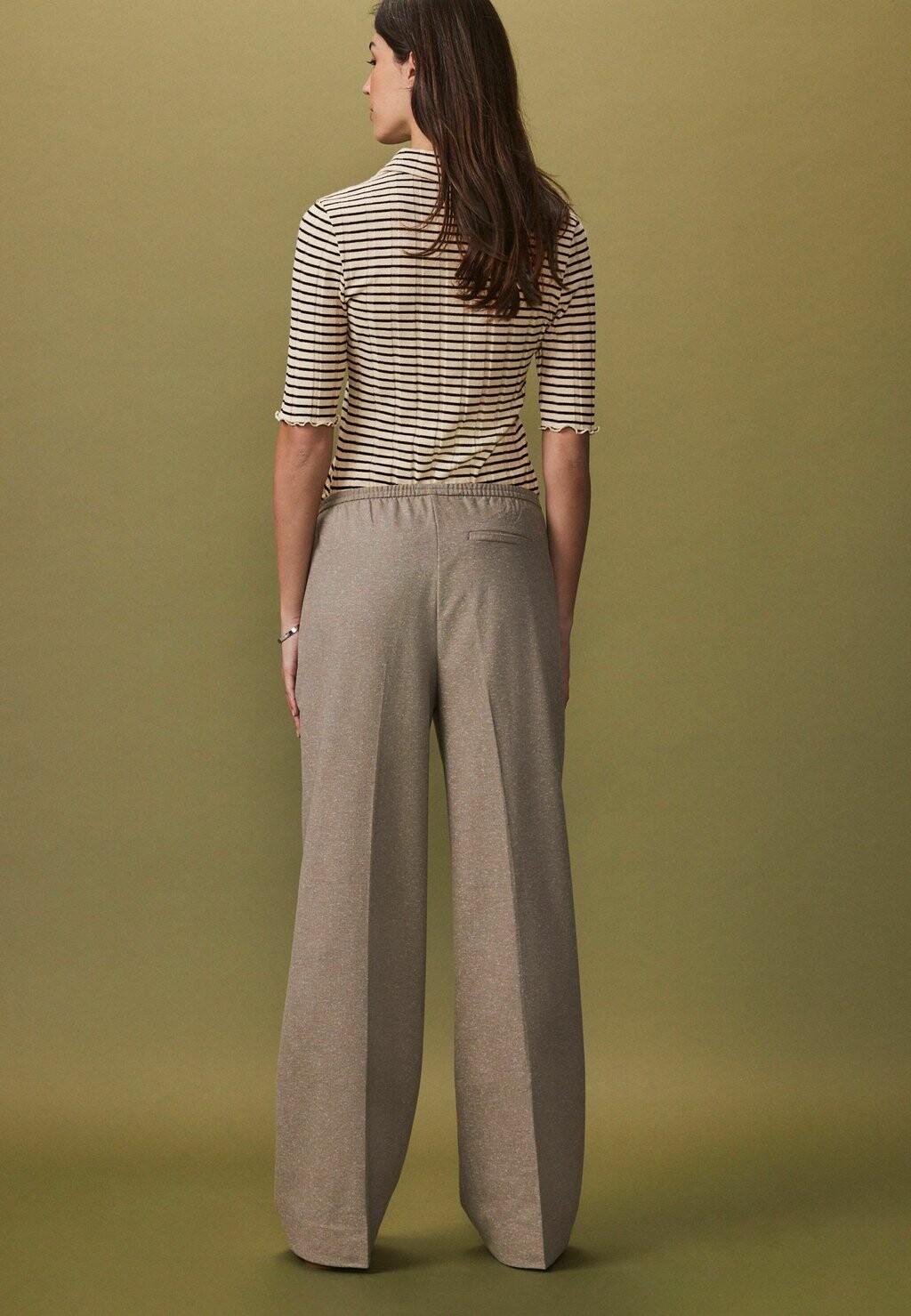 

Брюки BRUSHED ELASTICATED WAIST WIDE Next, бежевый