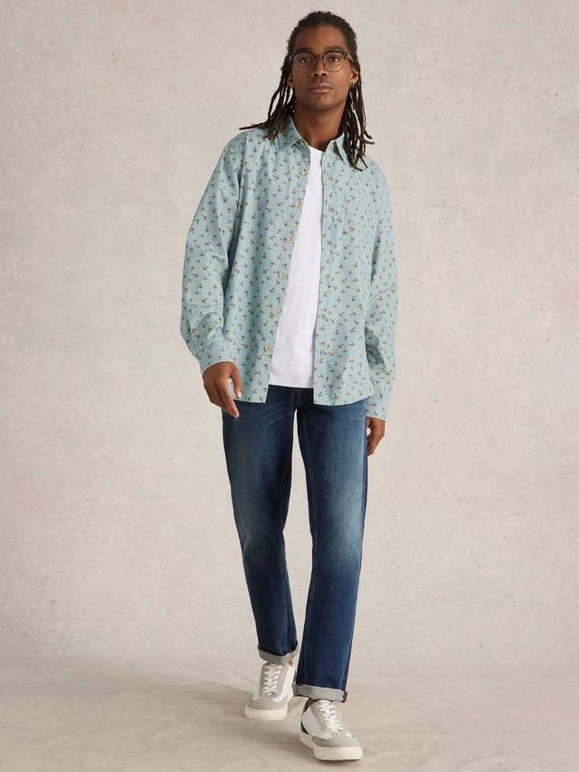 

Рубашка Origami Cotton Regular Fit White Stuff, Blue/Multi