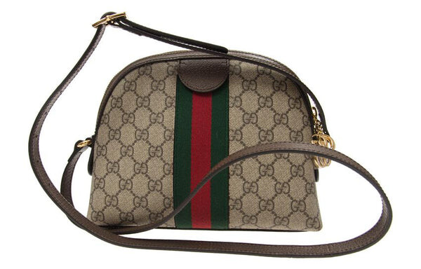 Сумка Gucci Ophidia GG Supreme через плечо, бежевая — фото 3