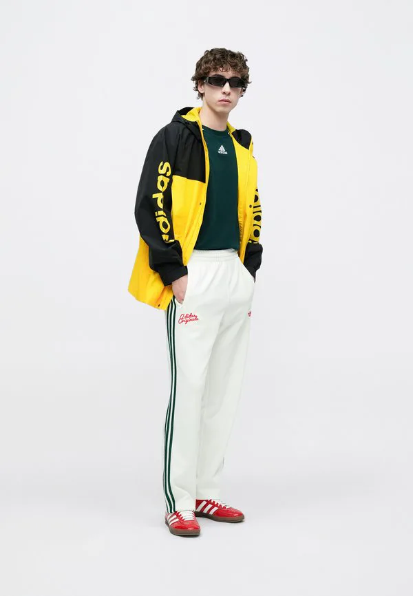 Спортивные штаны спортивные штаны Adidas Originals, Off White/Collegiate Green — фото 3