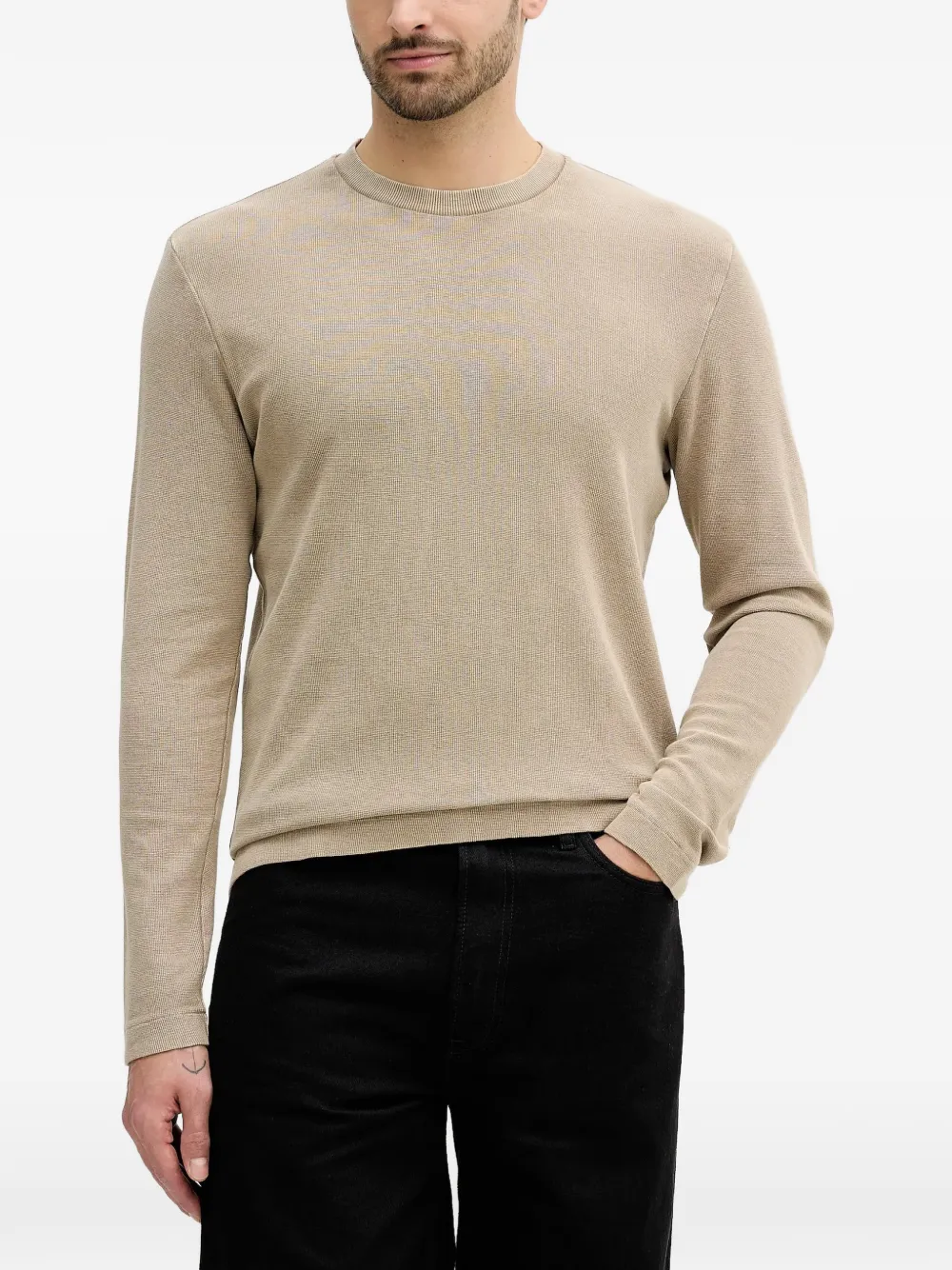 

Футболка с длинными рукавами и круглым вырезом Joop!, нейтральный