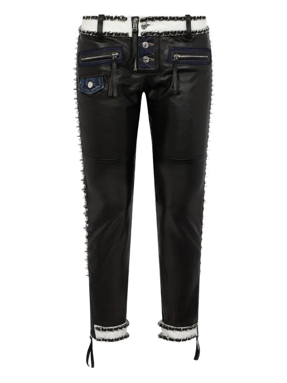 Брюки с заклепками DSQUARED2, черный