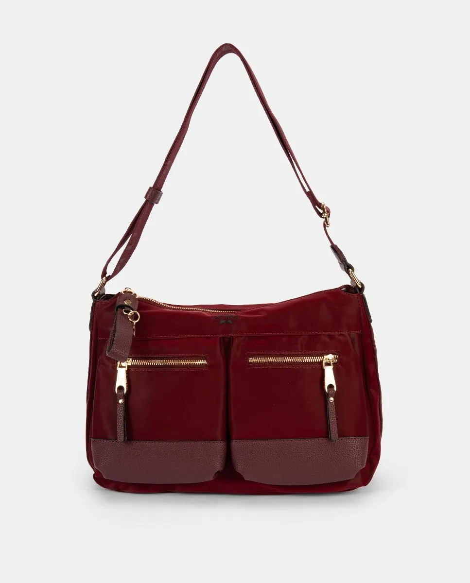 

Сумка с двумя карманами спереди Pepe Moll, бордовый