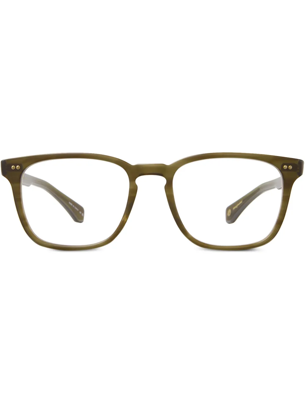 

Очки в квадратной оправе Garrett Leight, зеленый
