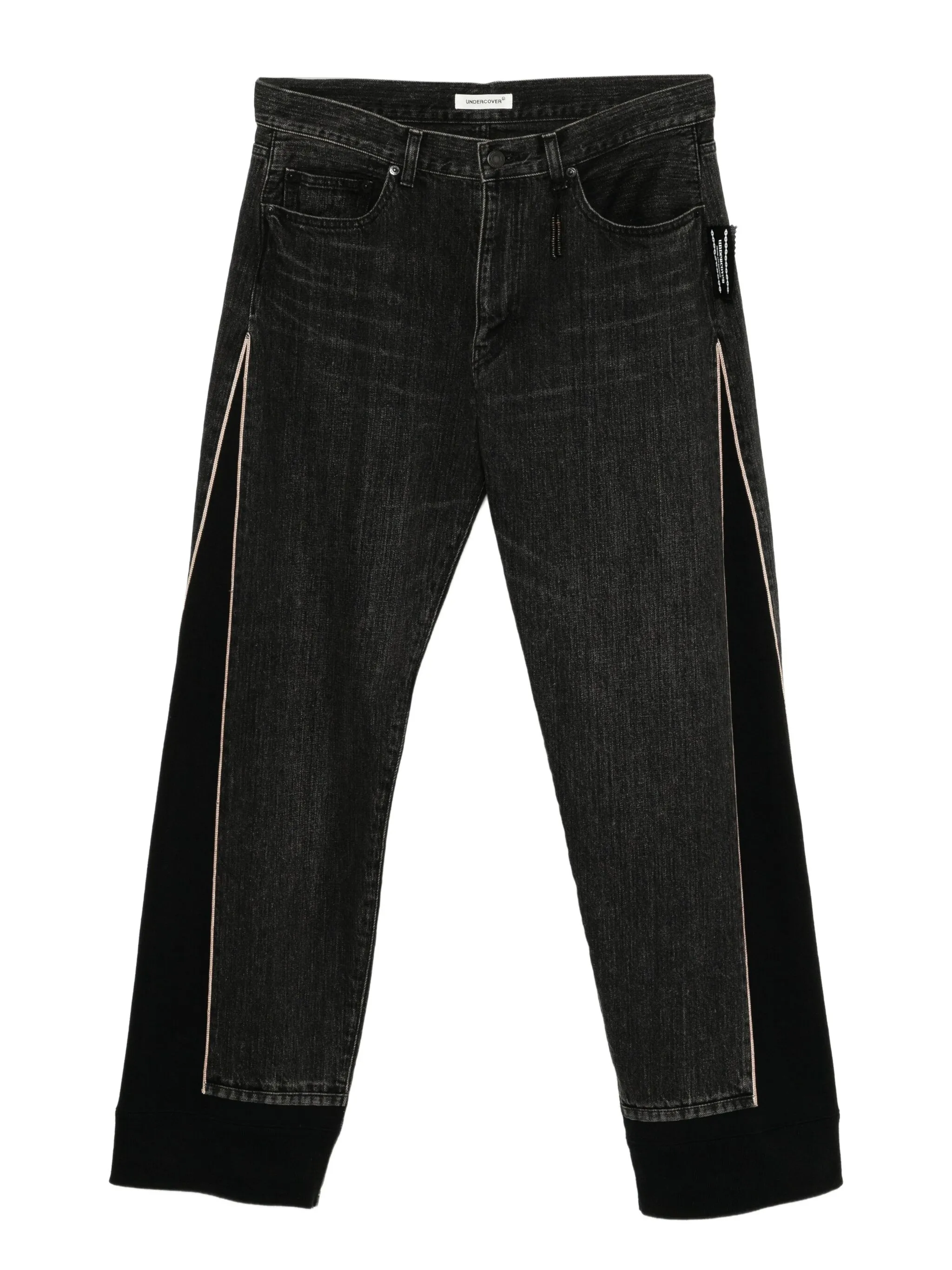 

Прямые джинсы со вставками Undercover, черный