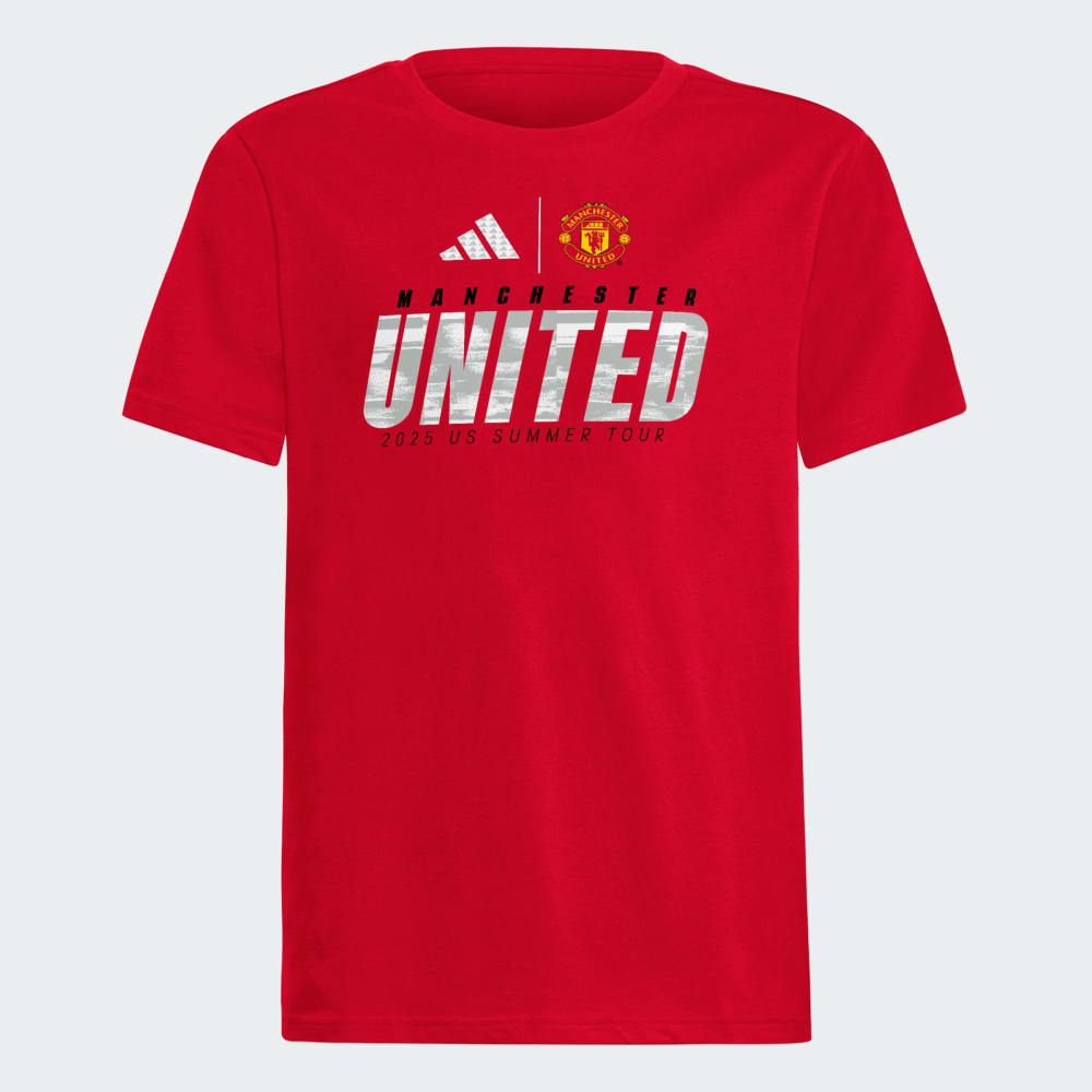 

Спортивная футболка Adidas Manchester United Graphic Tee Kids, цвет Team Power Red/Soccr-Mua-Smj*