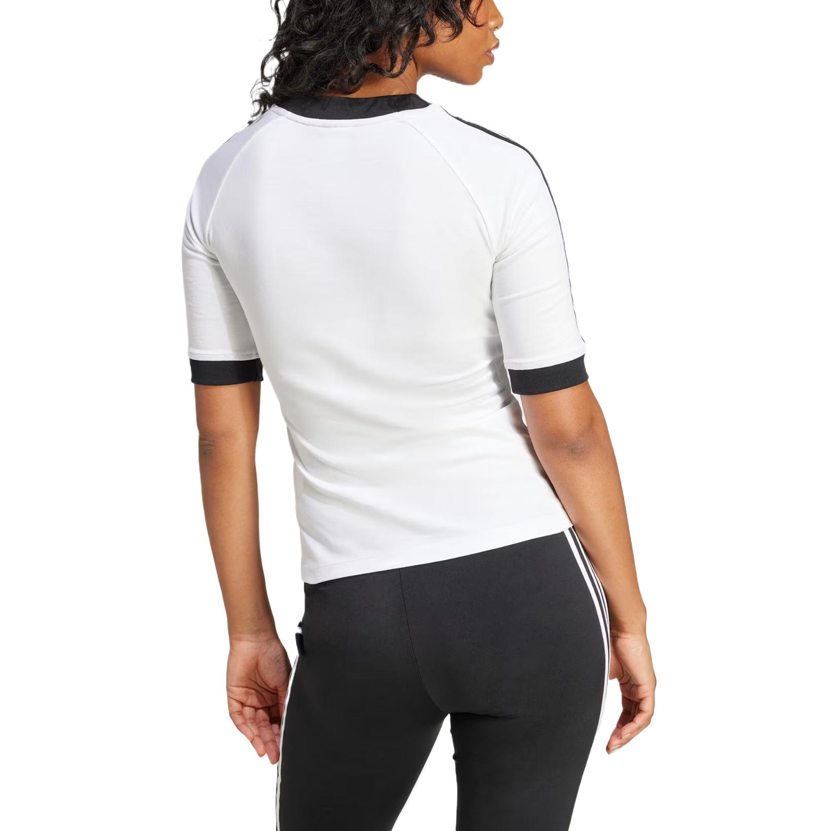 Adidas Adicolor Ringer Raglan Sleeve футболка женская белая — фото 3