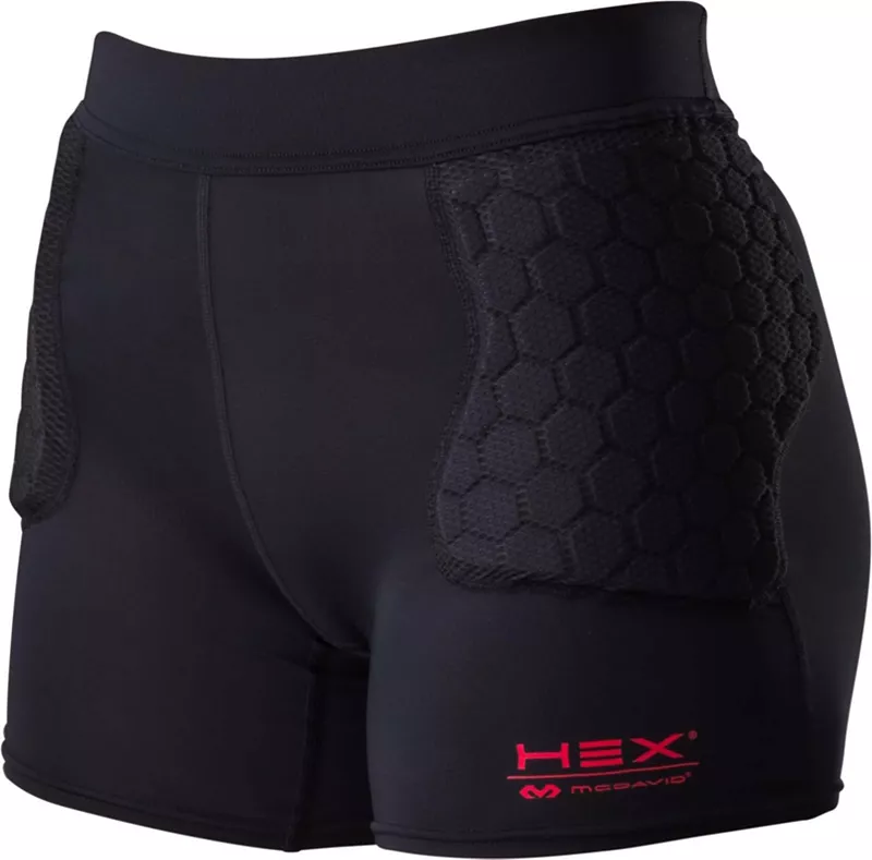 

Женские баскетбольные шорты McDavid HEX с 3 подушечками, черный