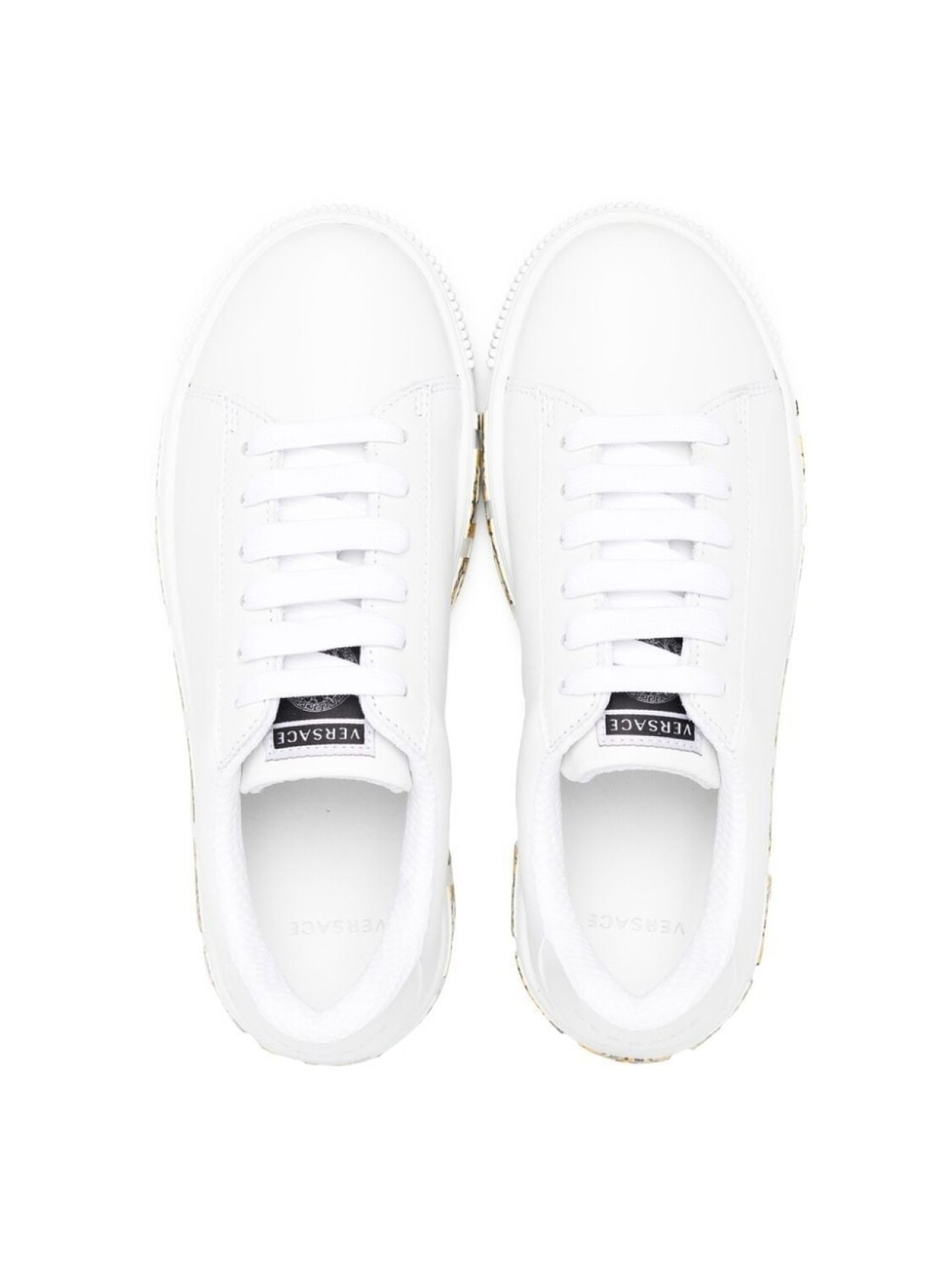 

Versace Kids кроссовки Barocco Greca, белый
