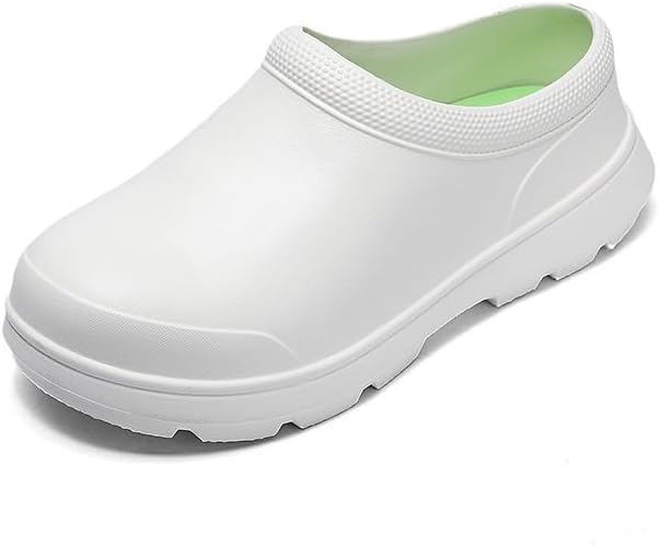 

Мужские обувь для шеф-повара - противоскользящие, маслобойкие, водонепроницаемые туфли, удобная обувь для медсестер, мужская и женская обувь для садовников, для работы в помещении и на улице, сабо для шеф-повара для кухни, офиса и у моря Hhhchpm...