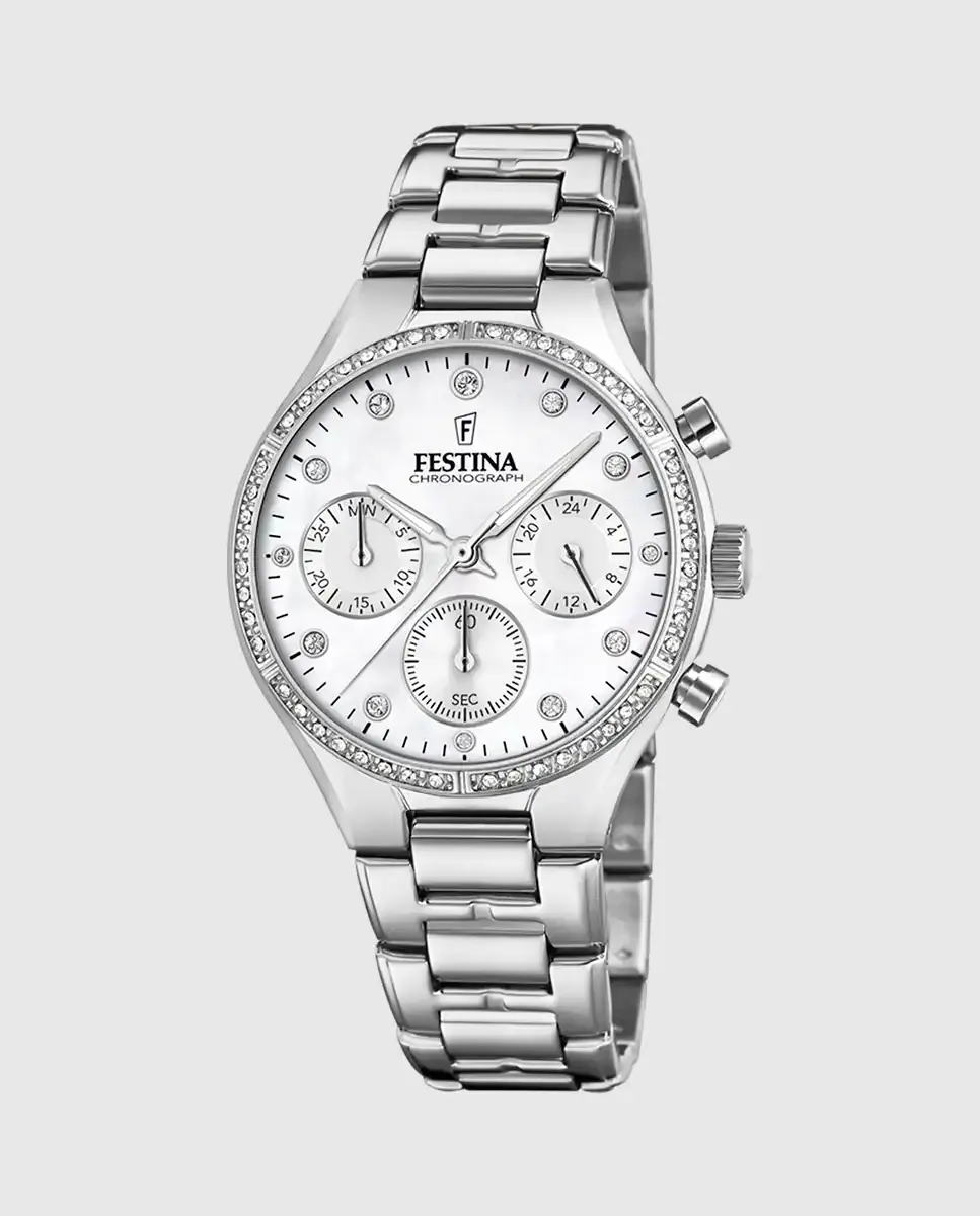 

F20401/1 Женские часы Boyfriend из серебряной стали Festina, серебрянный