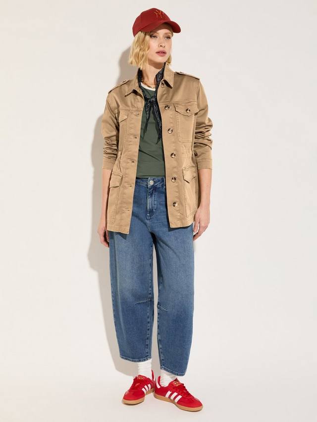 

Дрейк утилитарная куртка из органического хлопка Baukjen, Taupe