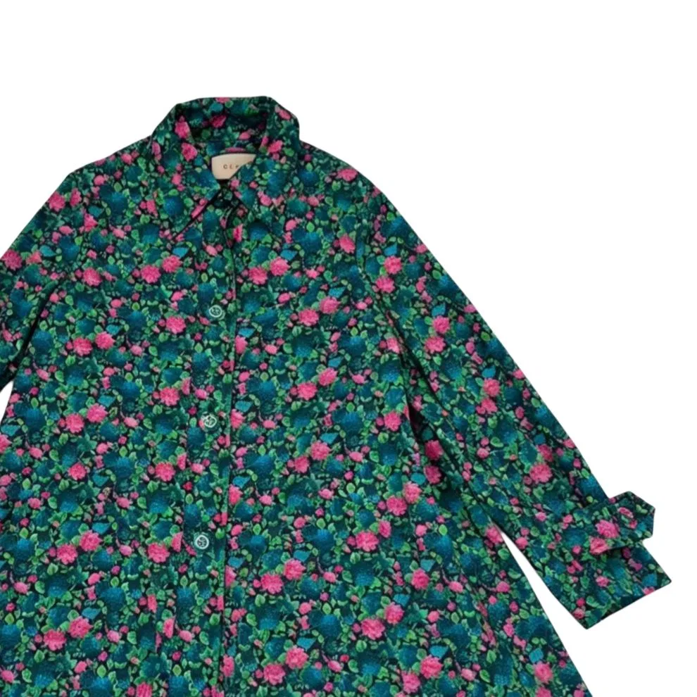 Пальто женское GUCCI с лацканами, с отрезанным ярлыком, зеленый — фото 4