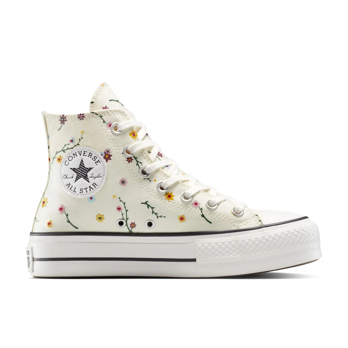 Женские повседневные кеды Chuck Taylor All Star Lift Floral Graphic Converse, бежевый
