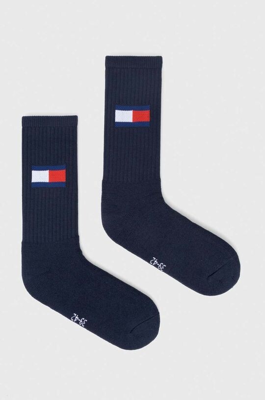 

Носки Tommy Hilfiger, 2 пары Tommy Jeans, темно-синий, Черный, Носки Tommy Hilfiger, 2 пары Tommy Jeans, темно-синий