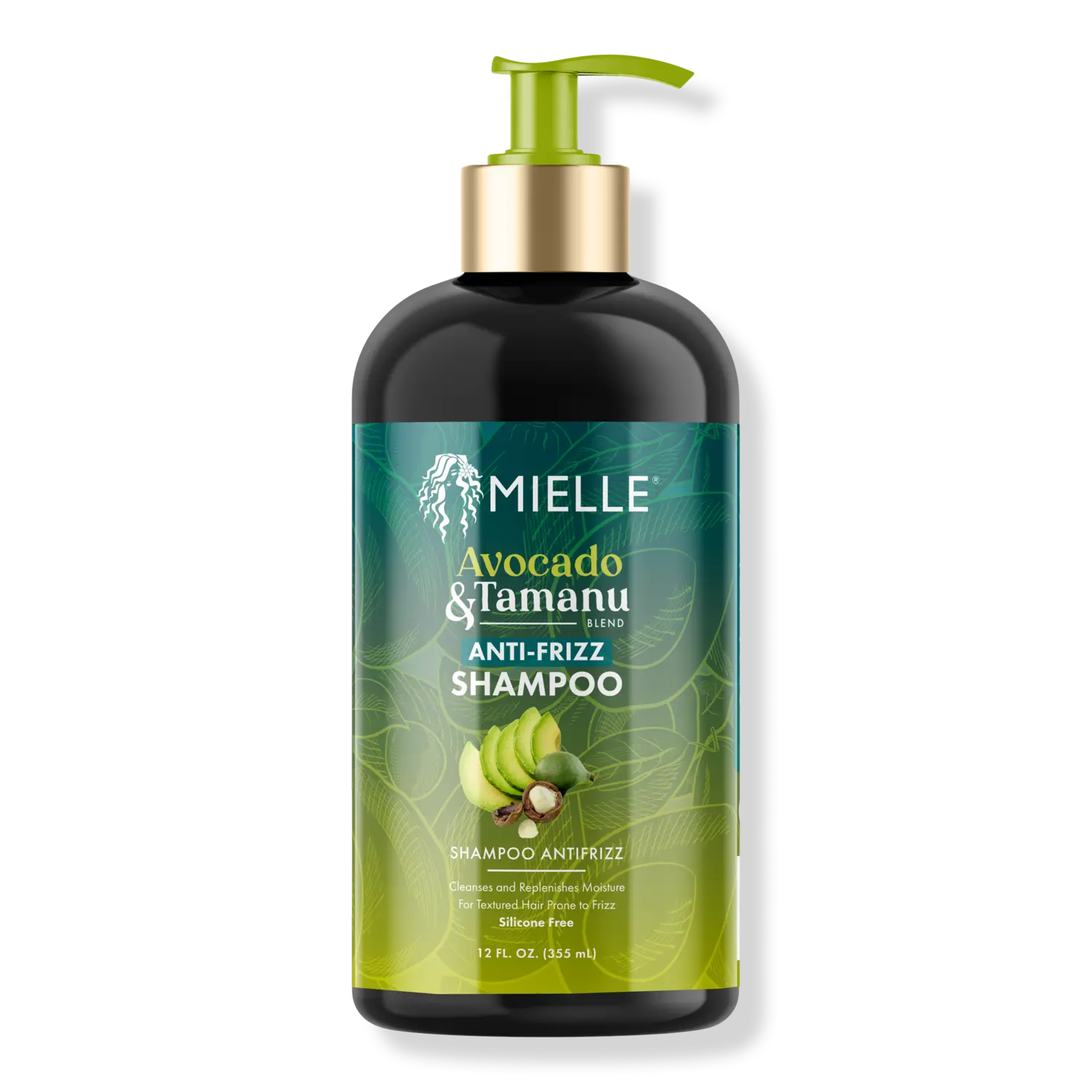 

Шампунь против пушистости волос с авокадо и таману Mielle