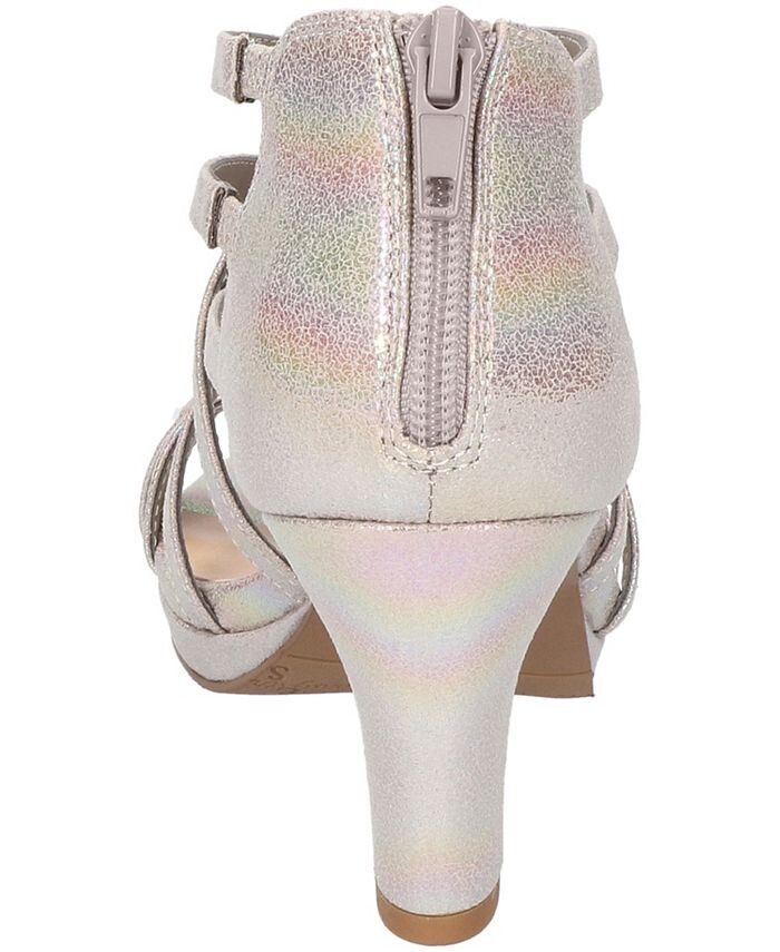 Женские сандалии на платформе с молнией в форме пчелы Easy Street, цвет Natural Iridescent- Fabric — фото 3